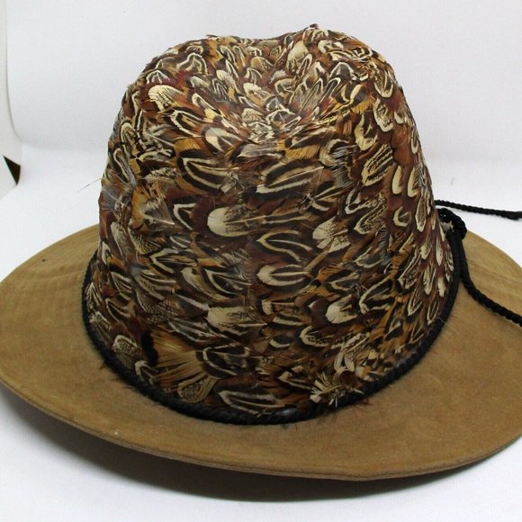 George Zamau\'l Vintage Feather Fedora Hat Size Medium main image 6